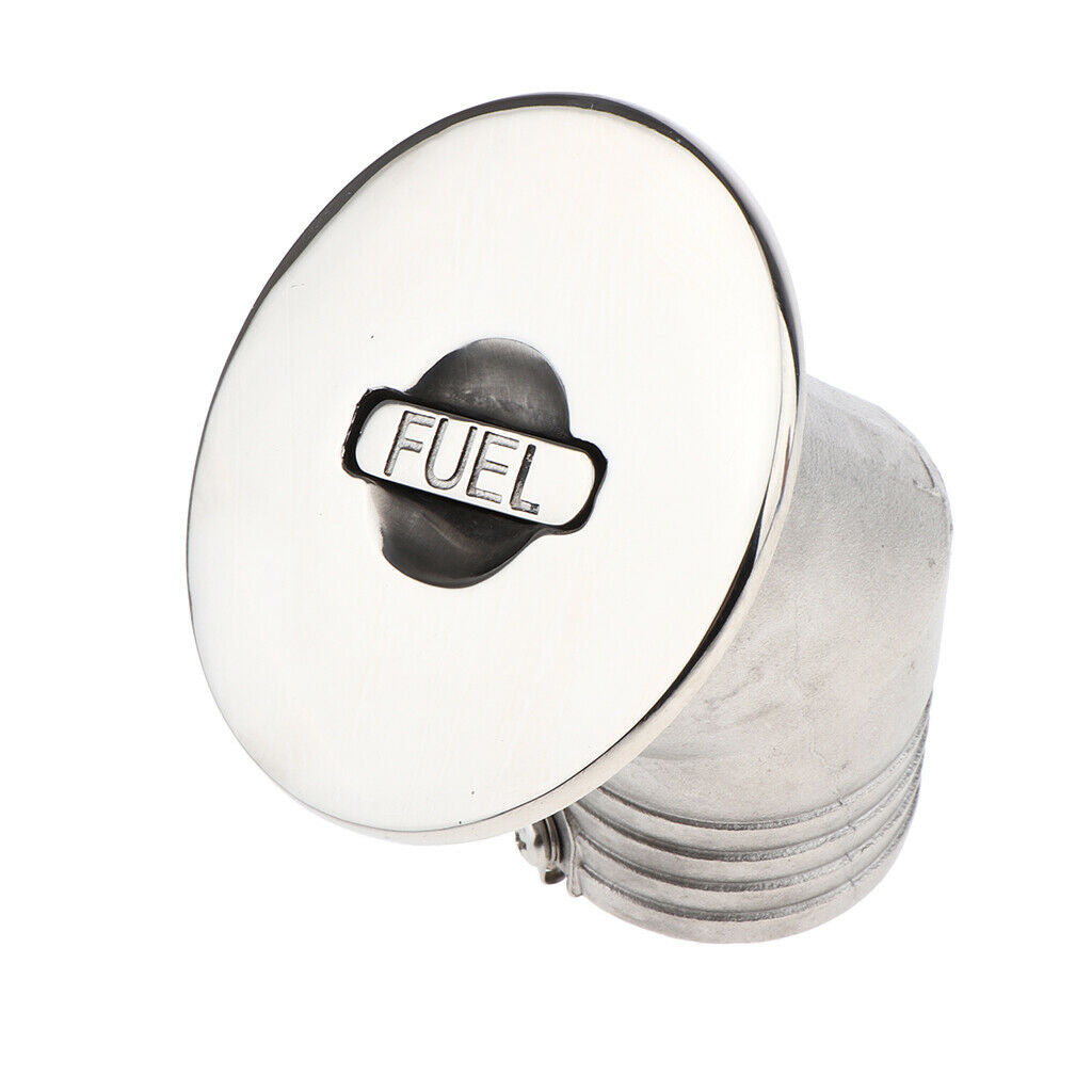 Boat Deck Fill / Filler Keyless Cap 2" 50mm - Fuel 316 Stainless Steel
