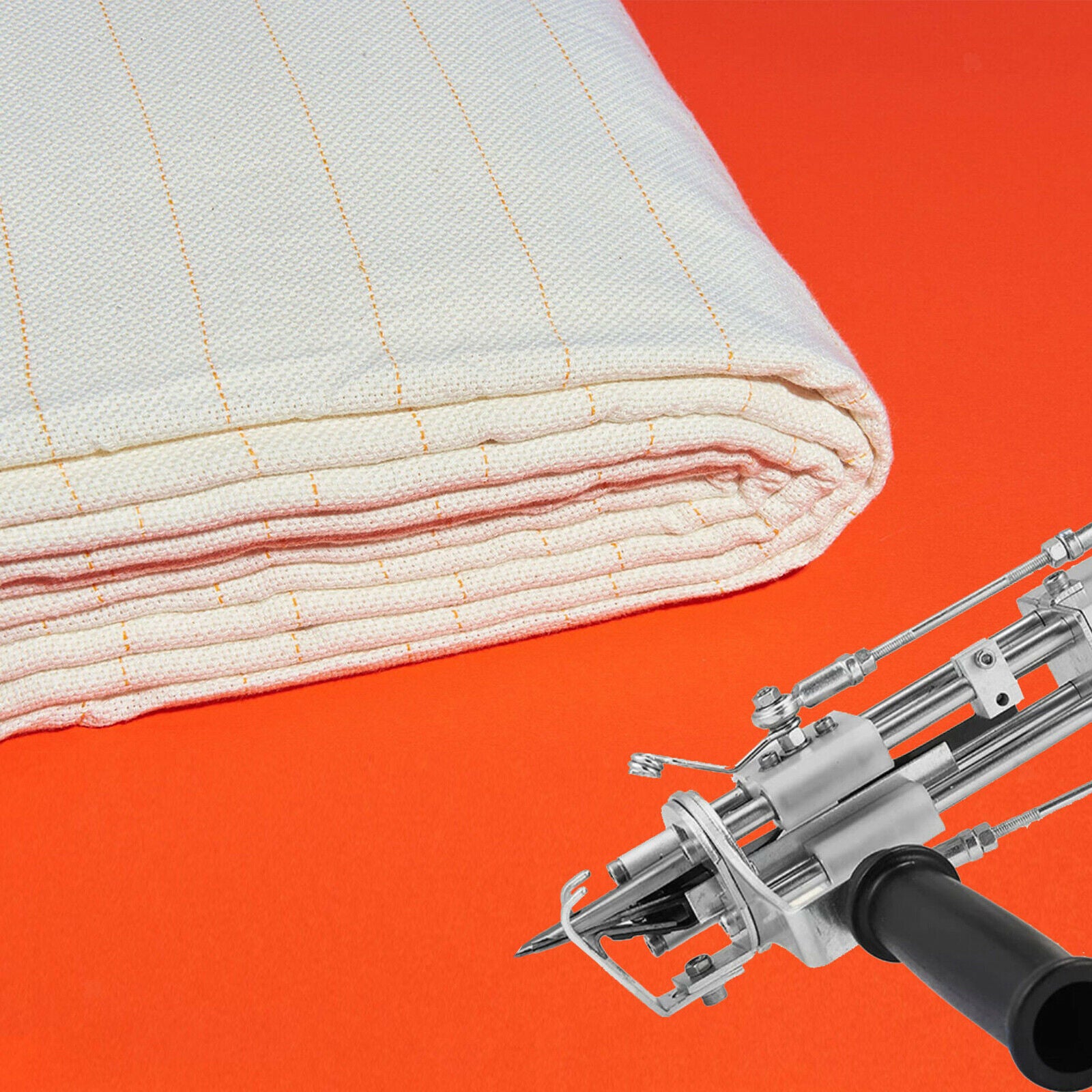 2.1x1m Monk Cloth Tufting Cloth with Marked Lines for Rug-Punch Needles DIY