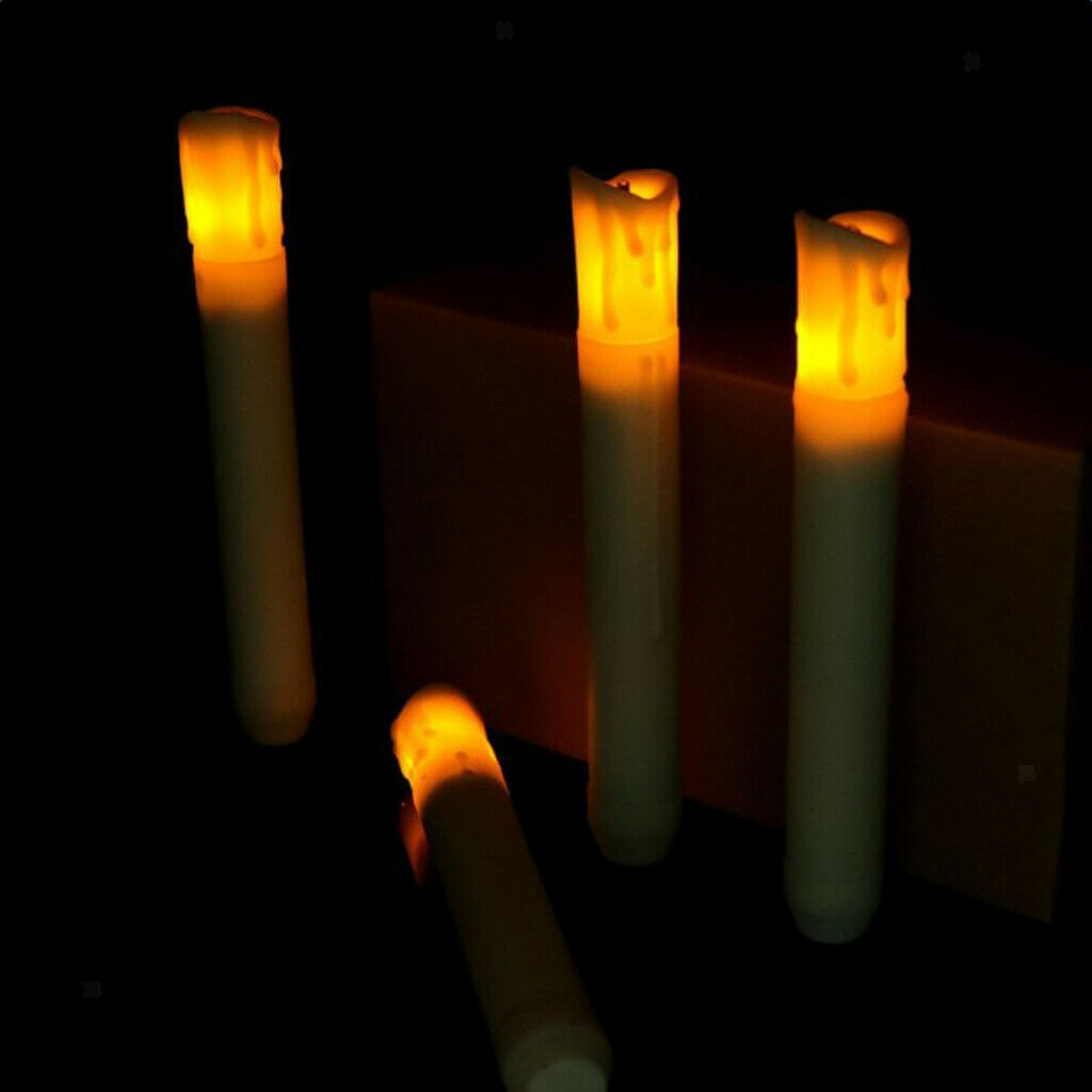 12 Pieces 105mm Tall Electric LED Candle Flameless Candle for Party Decor  B