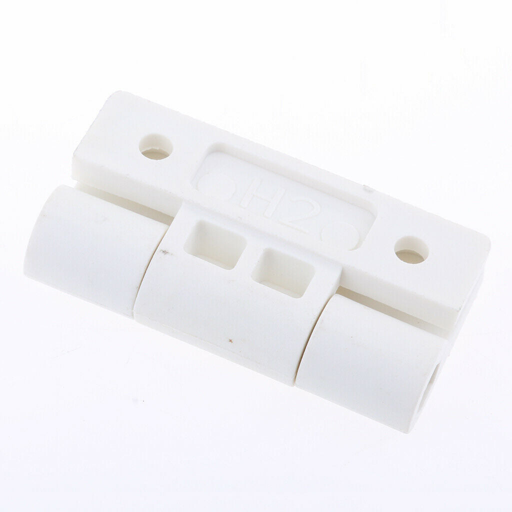 56mm x 43mm 4 Countersunk Holes Torque Position Control Hinge White+Black