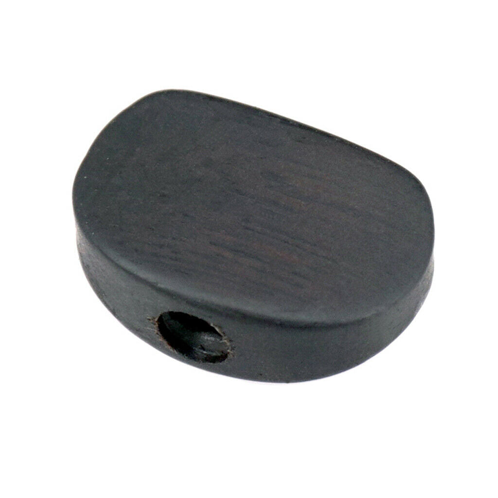 6 Pieces Ebony Tuning Pegs Keys Handle Knobs Buttons Oval Shape with Screws