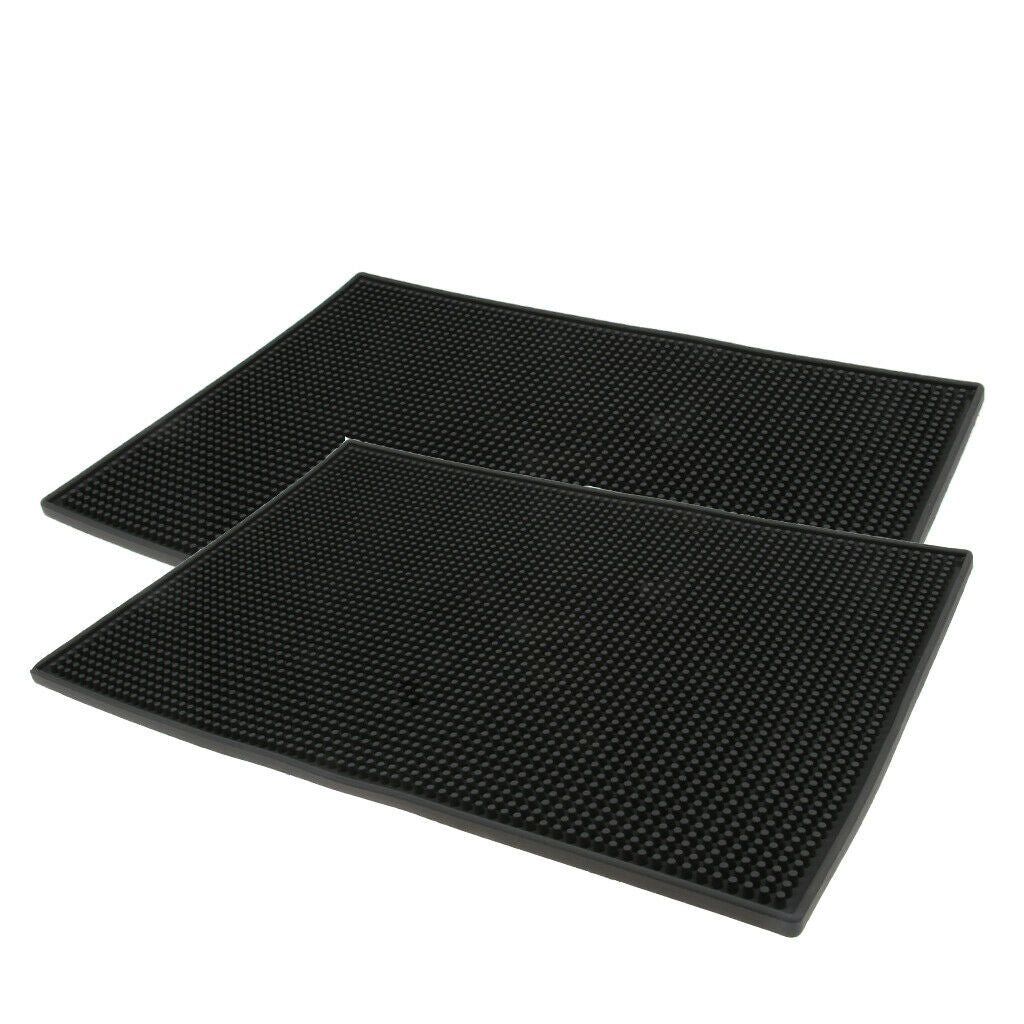 Rubber Beer Bar Service Spill Mat Water Proof PVC Mat Kitchen Tool 30x15cm - 2