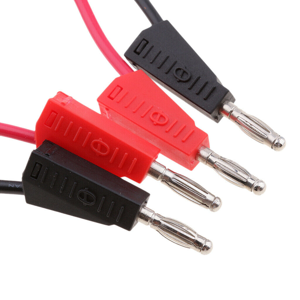 10 x 39" 4mm Stackable Banana Plug to Banana Plug Test Lead Wire Cord