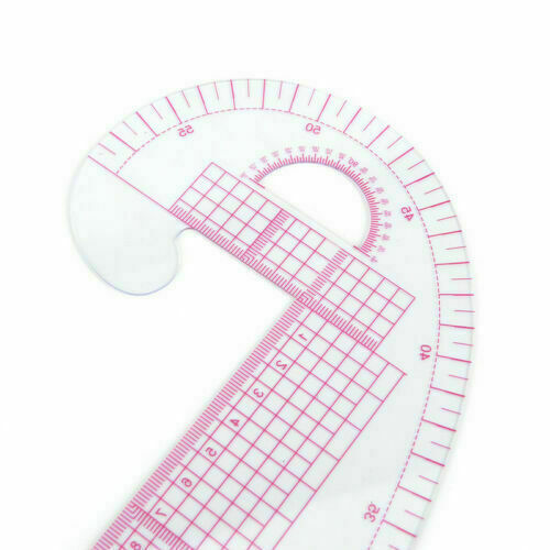Styling Design Plastic Ruler 3 In 1 French Hip Straight Curve Comma Ruler Tools