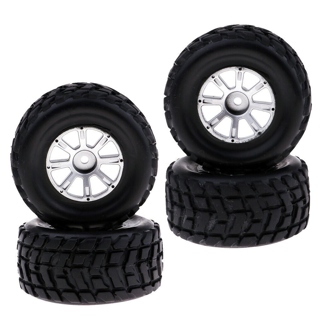 4pcs Tires & Rims for WLtoys A949 A959 A969 K929 RC Buggy Replacement