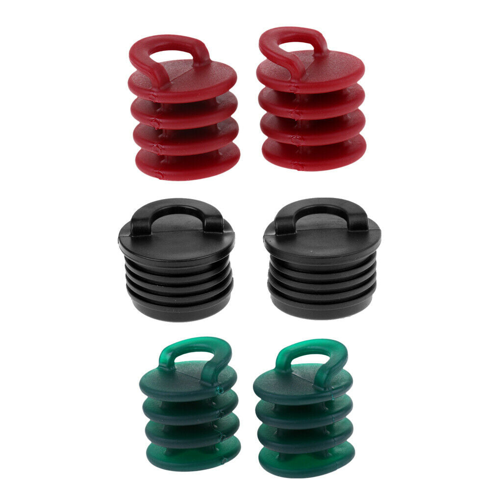 6 Pieces Scupper Plugs / Scupper Stoppers Small & Medium for Boat Kayak Hardware