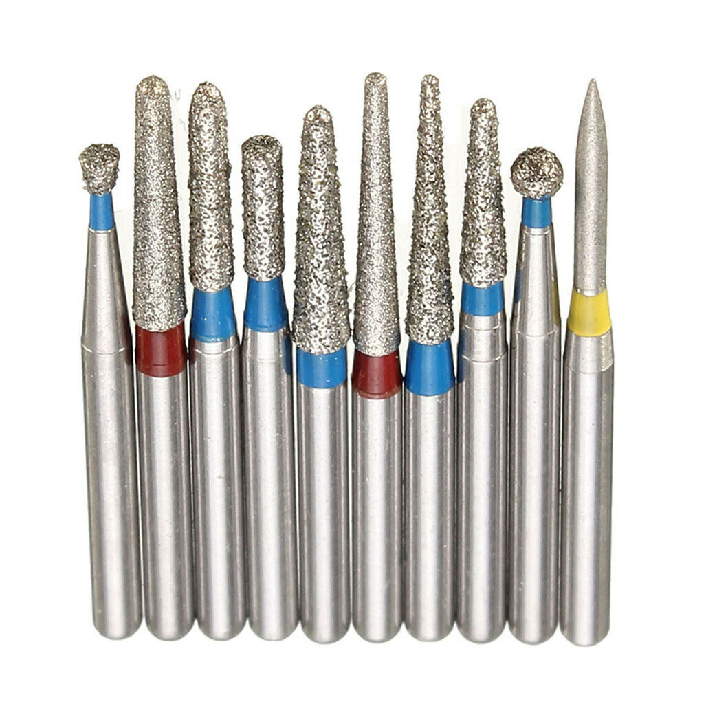 Pack of 100 Stainless Steel Anti-rust Nail Drill Bit Electric Manicure Bits