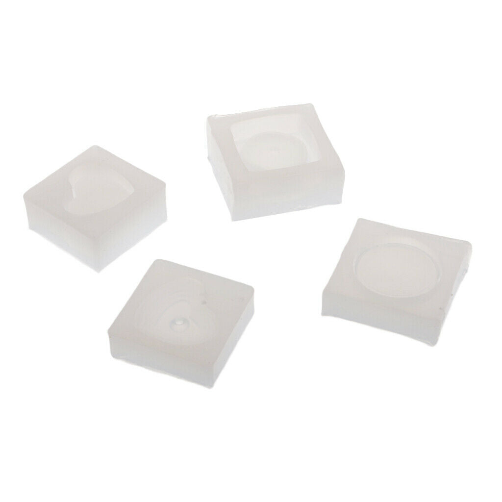 2 Set Silicone Heart Square Box With Lid Mold DIY Jewelry Gift Box