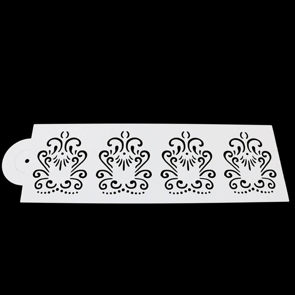 4PCS/Set Stencil Flower Fondant Cake Stencil Cookie Cake Stencil Decor Too.l8