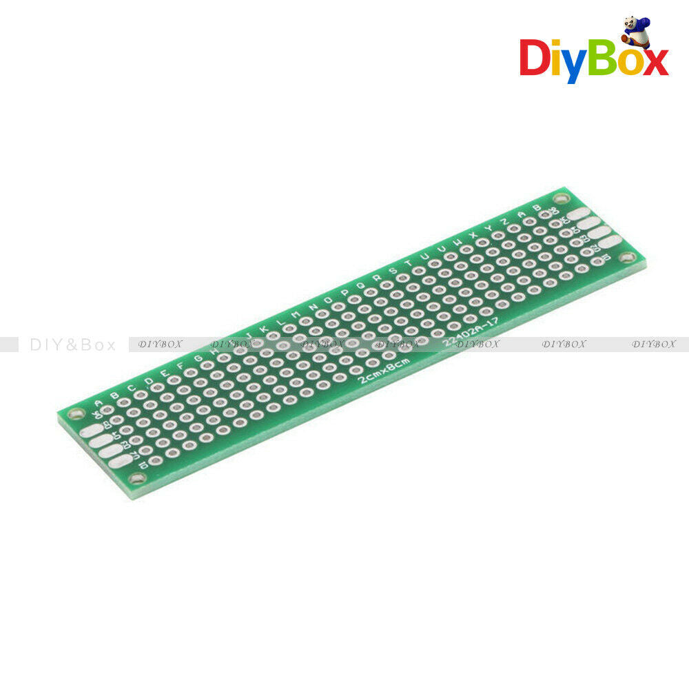 [20PCS] Double Side Prototype PCB Bread board Tinned Universal FR4 20mmx80mm