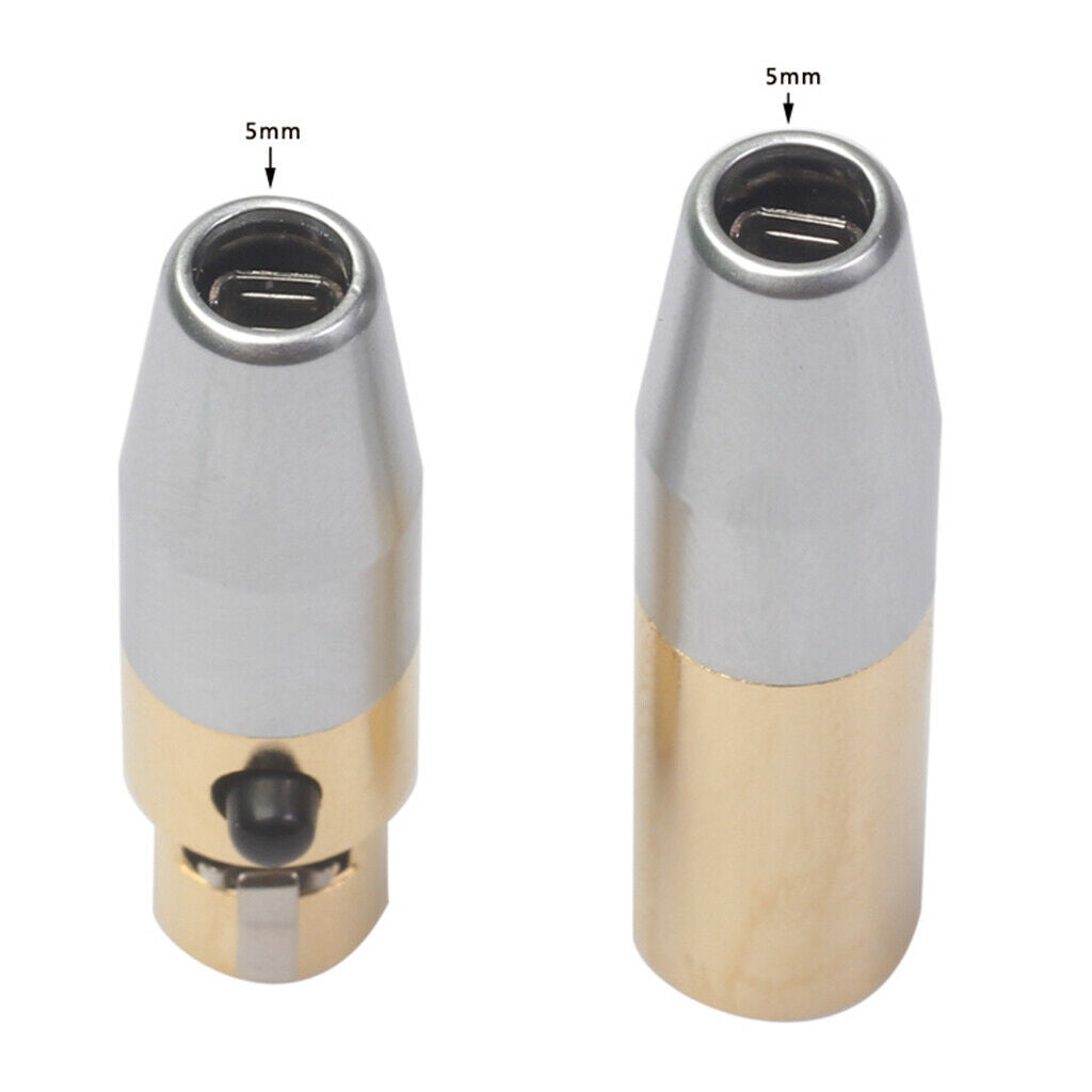 2x XLR Male Female 3Pin Audio Soldering Plug Pure Copper Shell Mic Cable