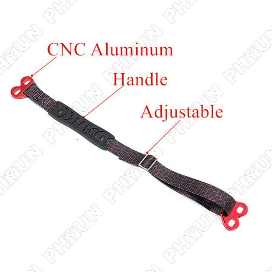 2x Adjustable Motorcycle Bike Rescue Strap Pull Sling Belt Tow Rope Front + Rear