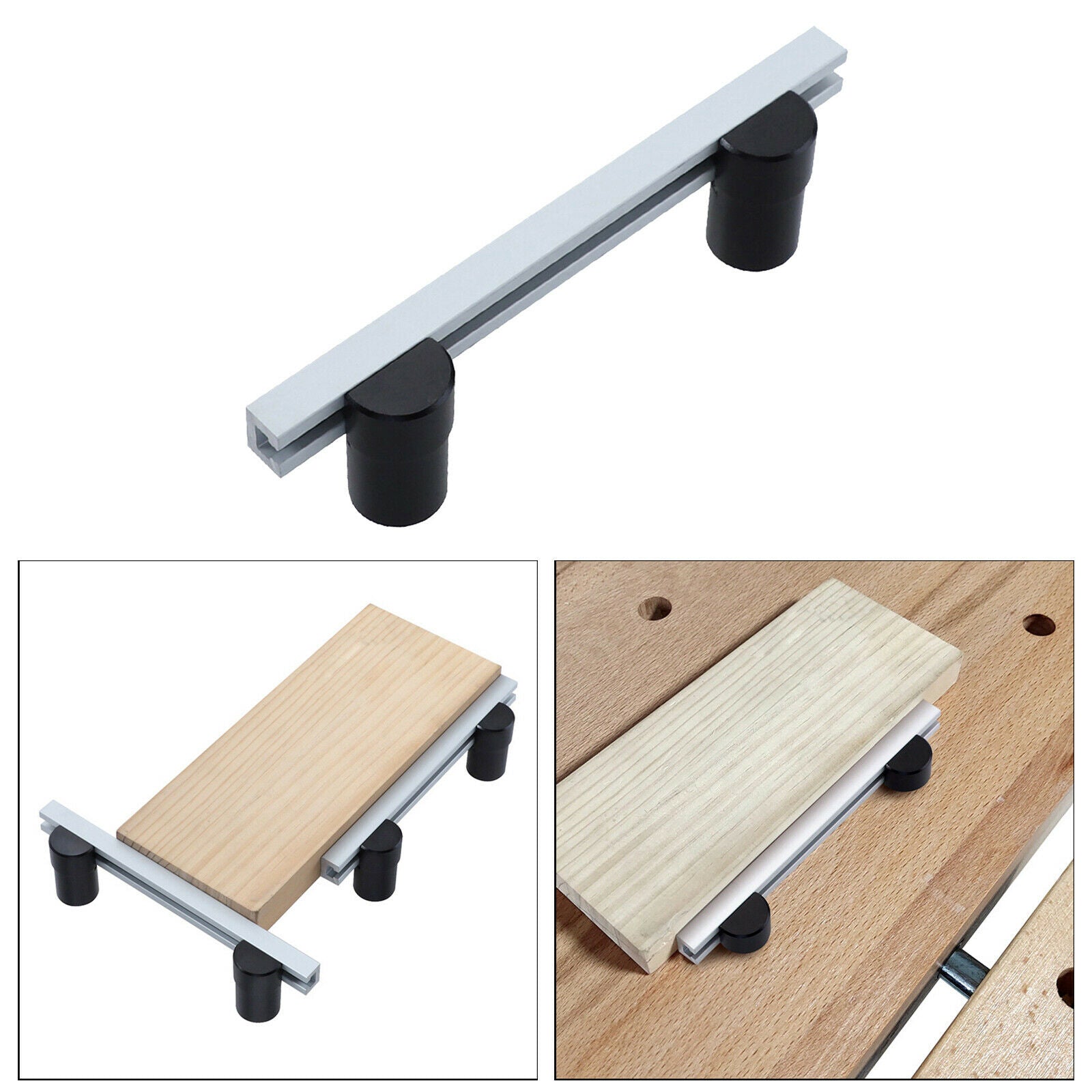 DIY Baffle Planing Stop Board Table Workbench Auxiliary Workbench Accs