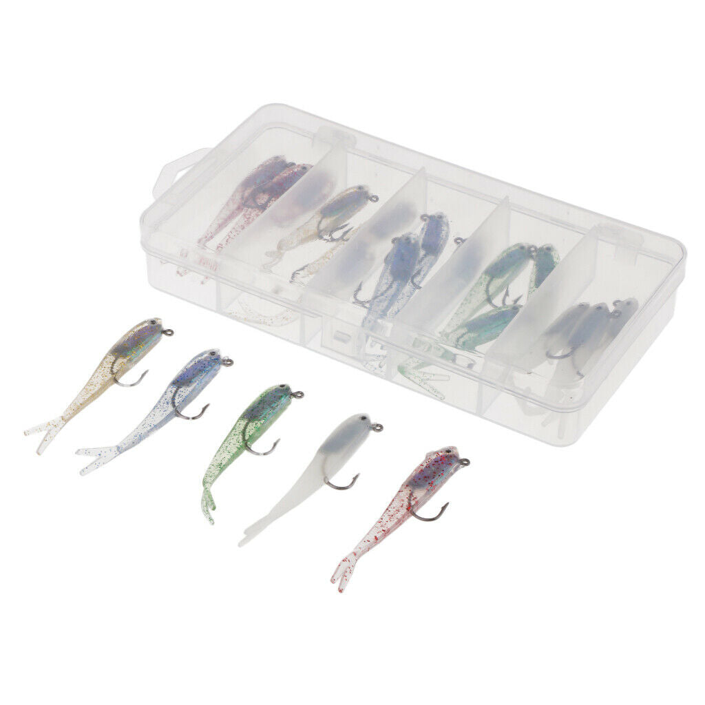 20pcs   Small   Soft   Fishing   Lure   Sea   Freshwater   Fishing   Bait   Jig