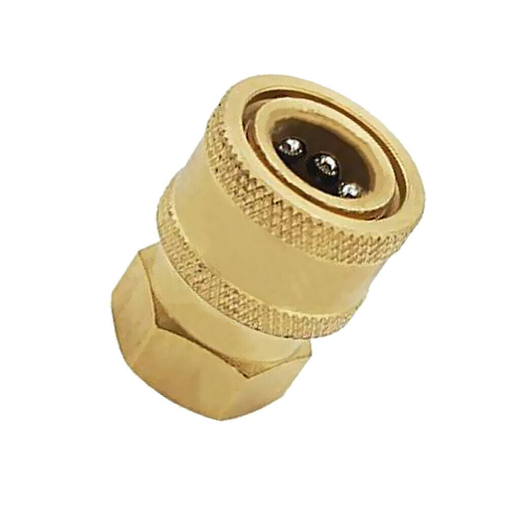 1x Brass Pressure Washer Quick Connect 15mm to 3/8 Female Coupler Adapter