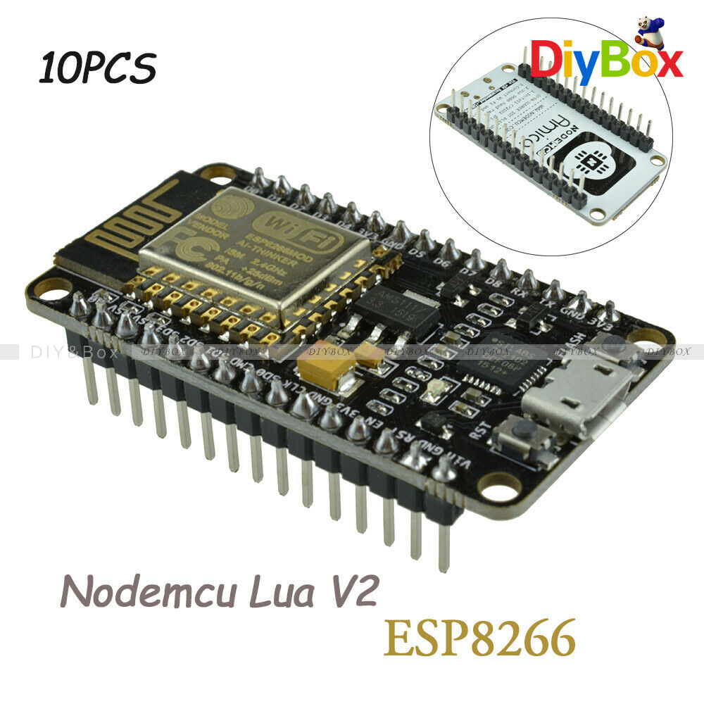 10PCS NodeMcu Lua V2 WIFI Internet development board based ESP8266 CP2102 module