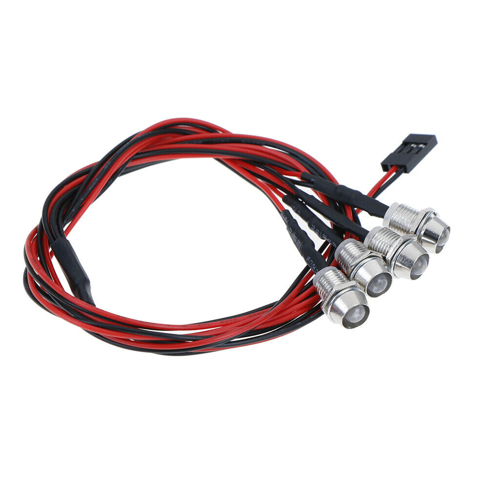 4 LED 5mm White Color Red Color LED Light Set for HSP RC CarsJ ouJC.l8