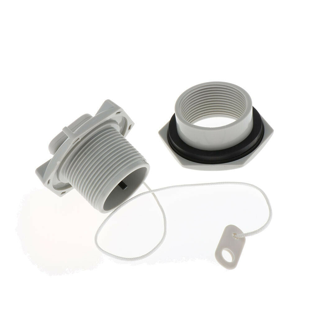 Universal Inflatable Boat Air Valve Adaptor Replacement with Pull Cord