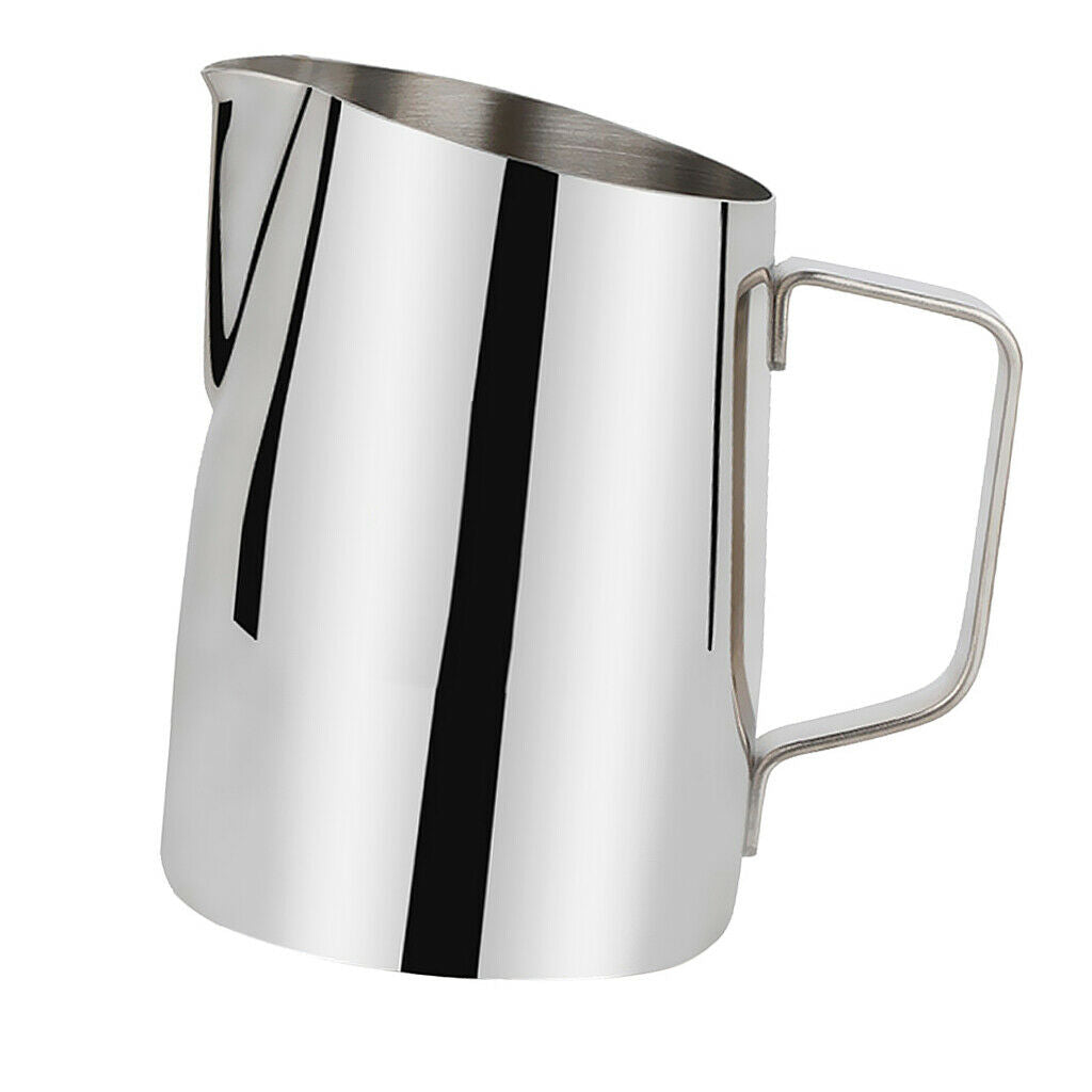 Milk Frothing Pitcher 15oz/ 450ml Steaming Pitcher Stainless Steel Milk/