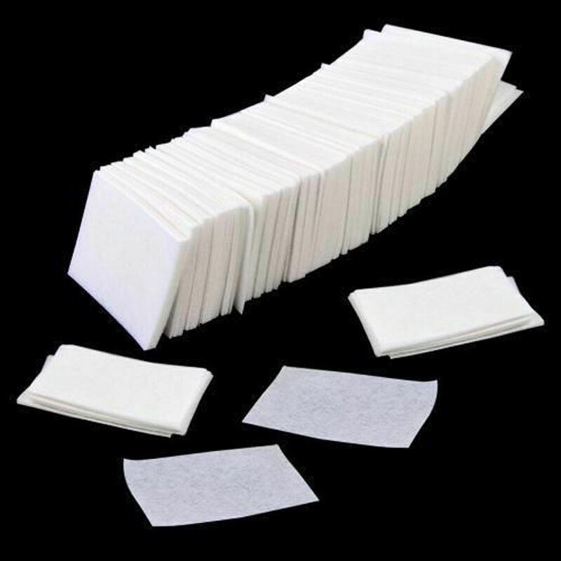 New 1000pcs UV Gel Tips Cotton Nail Polish Cleaner Remover Wipes Lint Free White