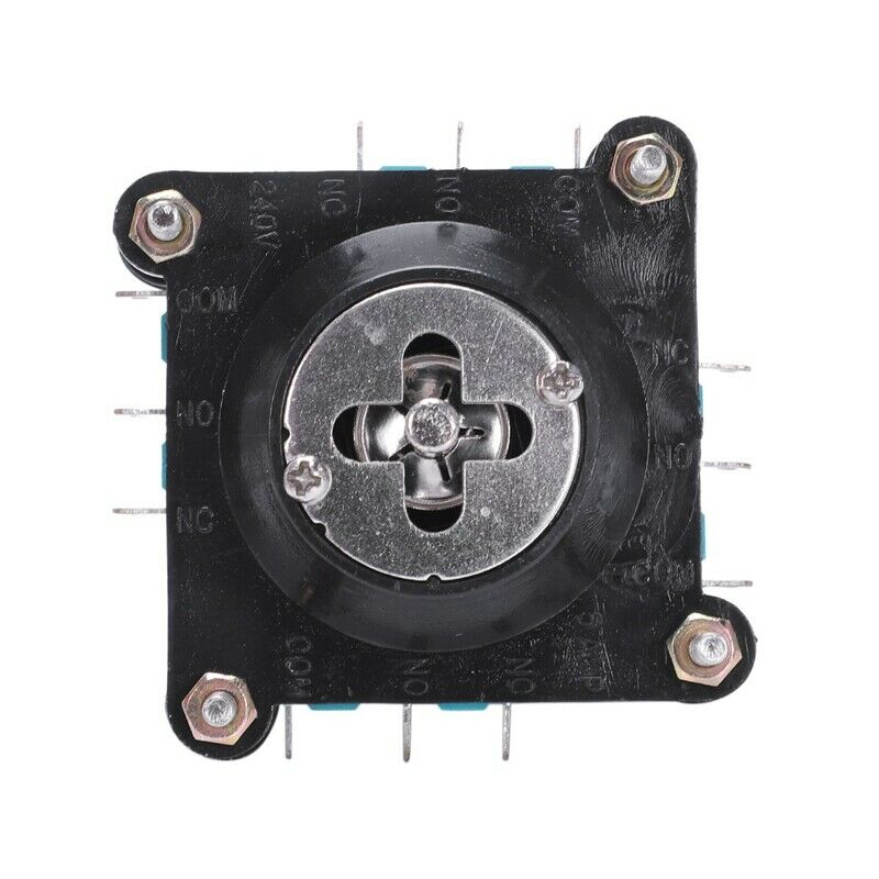 AC 240V 5A 4NO 4NC Momentary 2.5mm Fixing Thread Joystick Switch P4J6J6