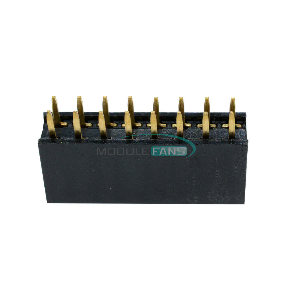 20PCS 2.54mm 2x8Pin Double Row Female Straight Header Pitch Socket 16Pin Strip