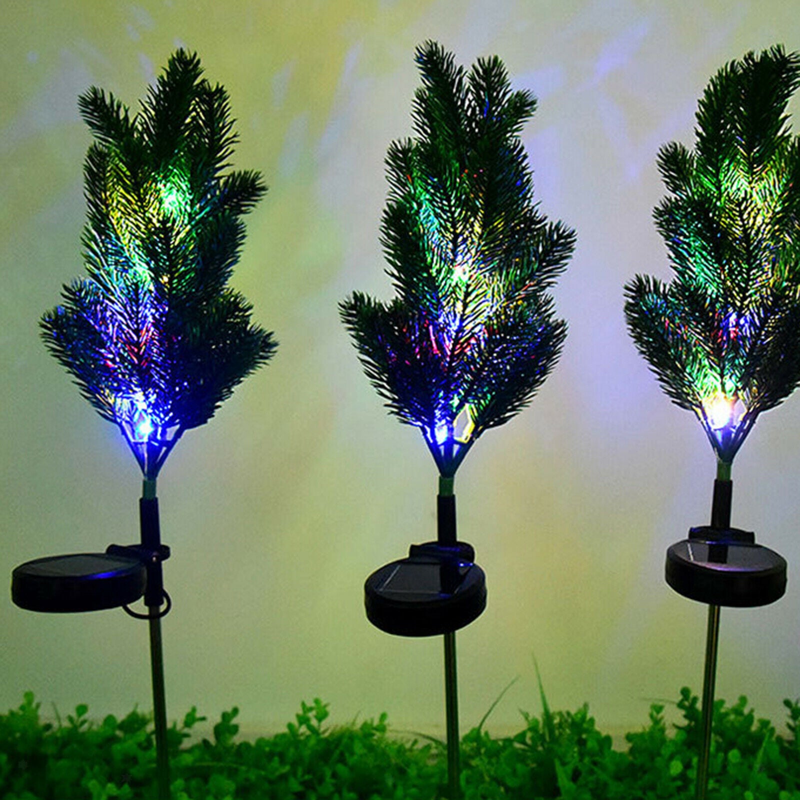 Solar Garden Stake Lights Christmas Tree Landscape Solar Powered for Porch