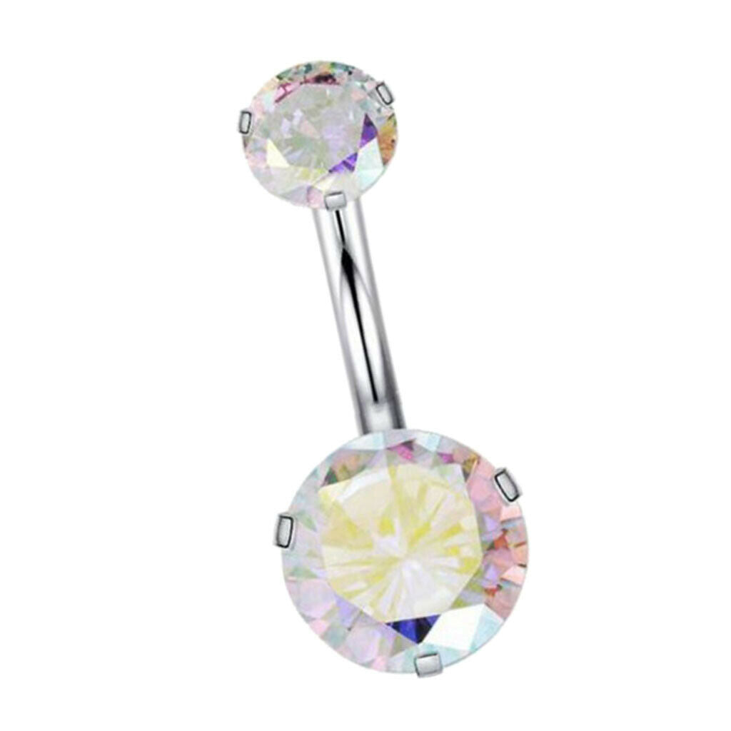 Crystal Zircon Body Piercing Navel Labret Tongue Eyebrow Barbell Jewelry 3