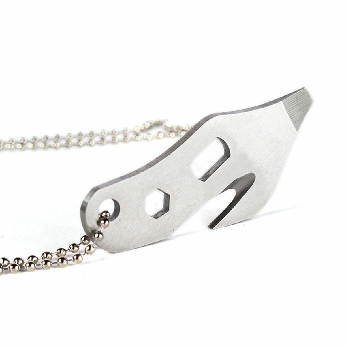 Bottle Opener Keychain Gadget Multi-function Outdoor Pocket Tool Pry Bar Keyring