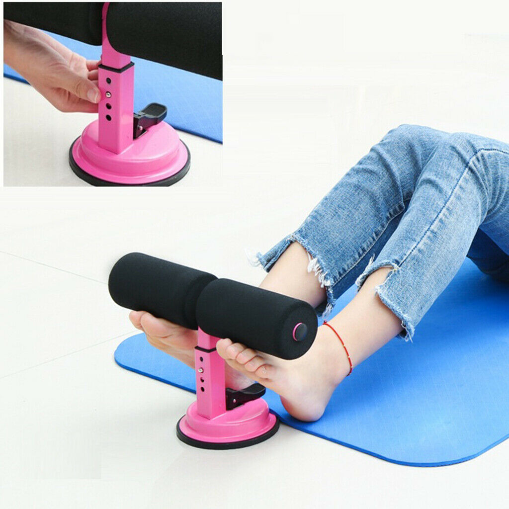 Perfetc Sit Assistant Suction-Cup Ab Sit-Trainer Fitness Workout Bar Toner Blue