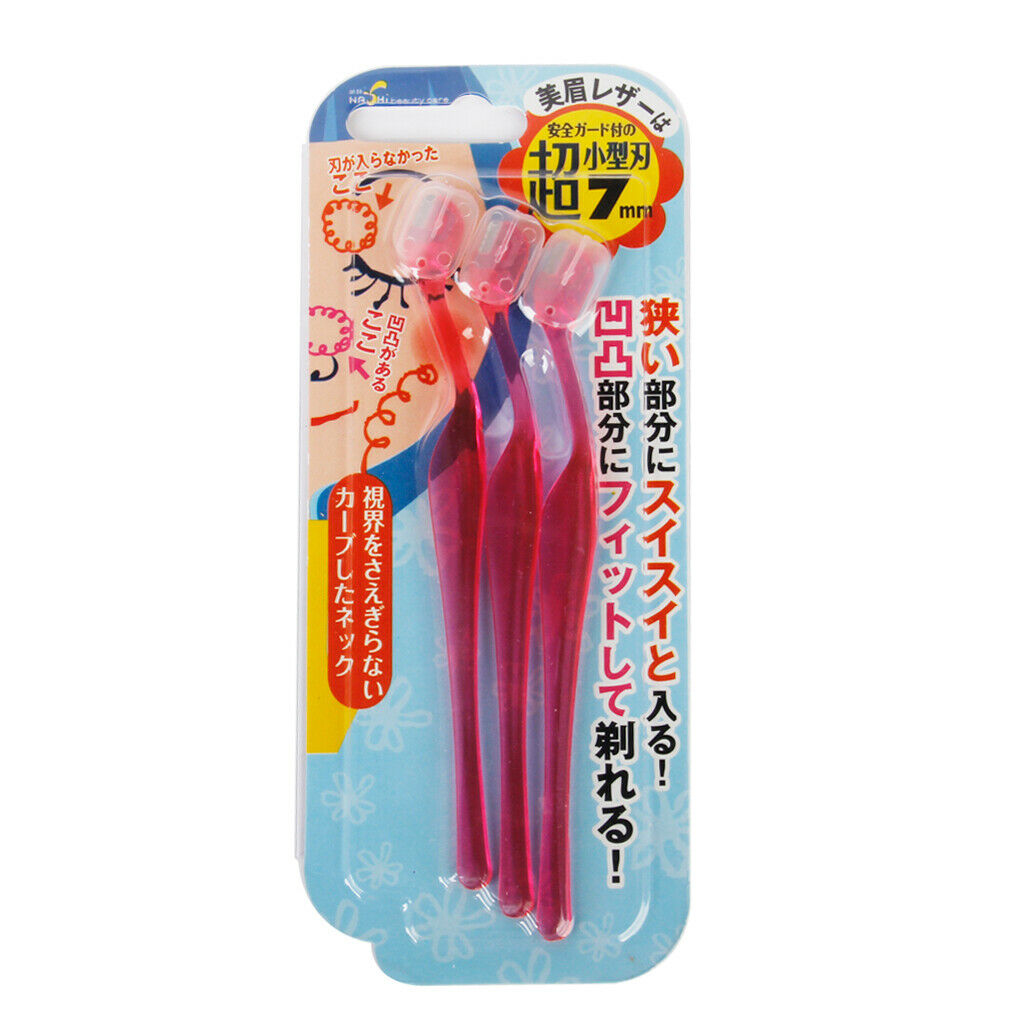 3pcs Mini Eyebrow Trimmer Safe Shaving Razors for Women Makeup Eye Brow Shapings