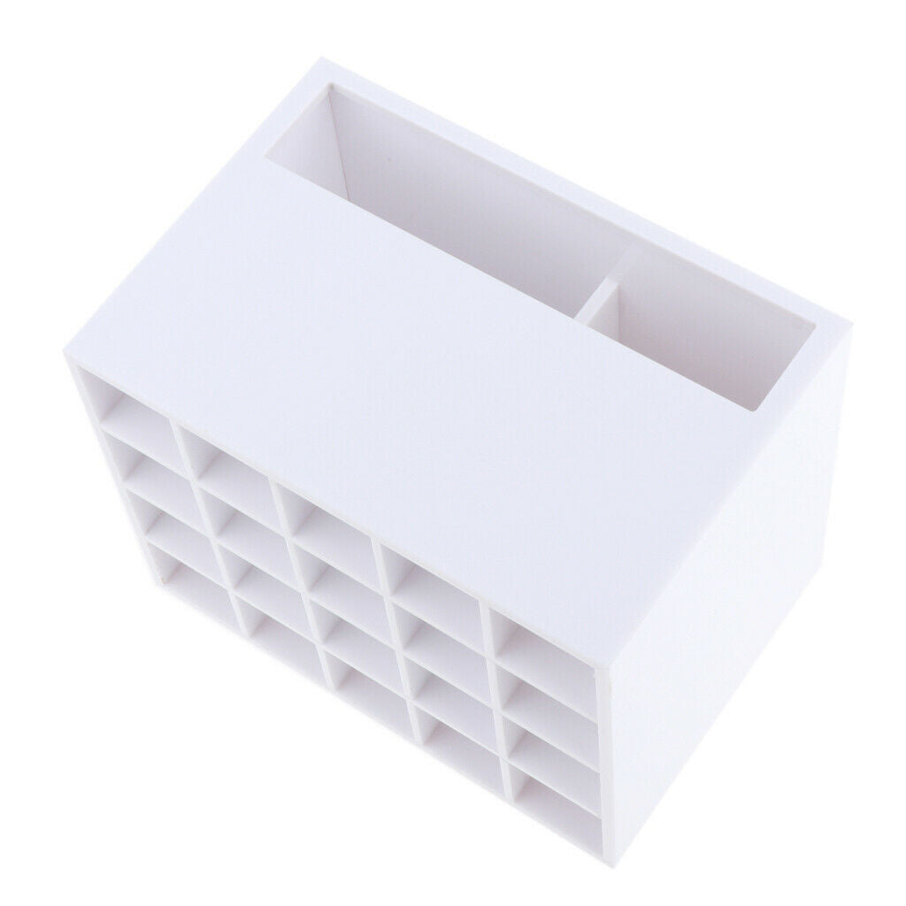 2 Pcs 20 Slots Desk Lipstick Holder Display Cosmetic Organizer Makeup Case