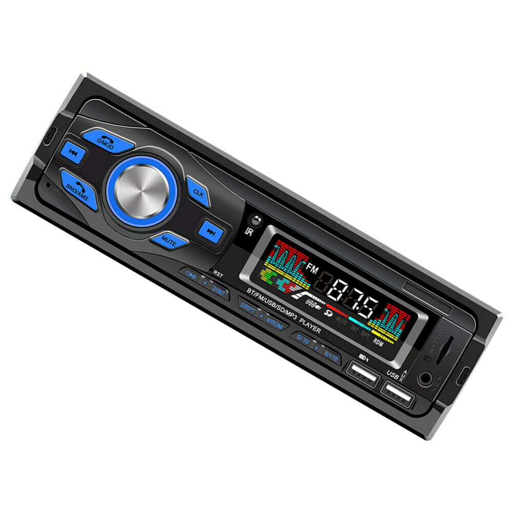 new Car Stereo with Built-in Mic MP3 Player U-disk/AUX Input Car FM Radio