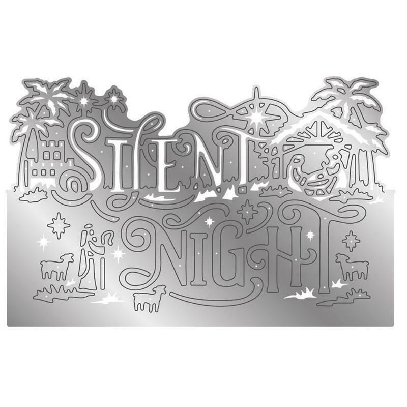 Silent Night Metal Cutting Dies Stencil DIY Scrapbook Album Paper Card Template