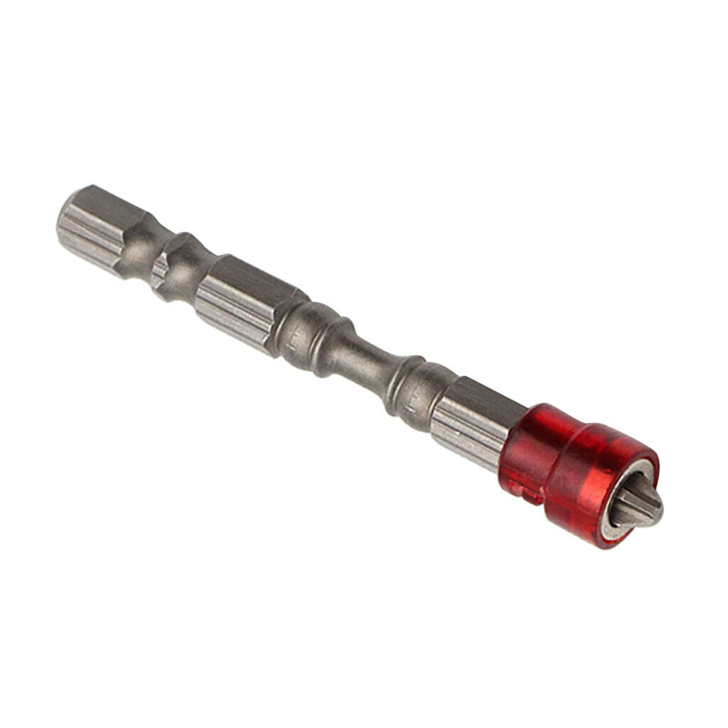 Magnetic Power Screwdriver Bit Set Cross Head Hex Shank Driver Bits 65mm Length