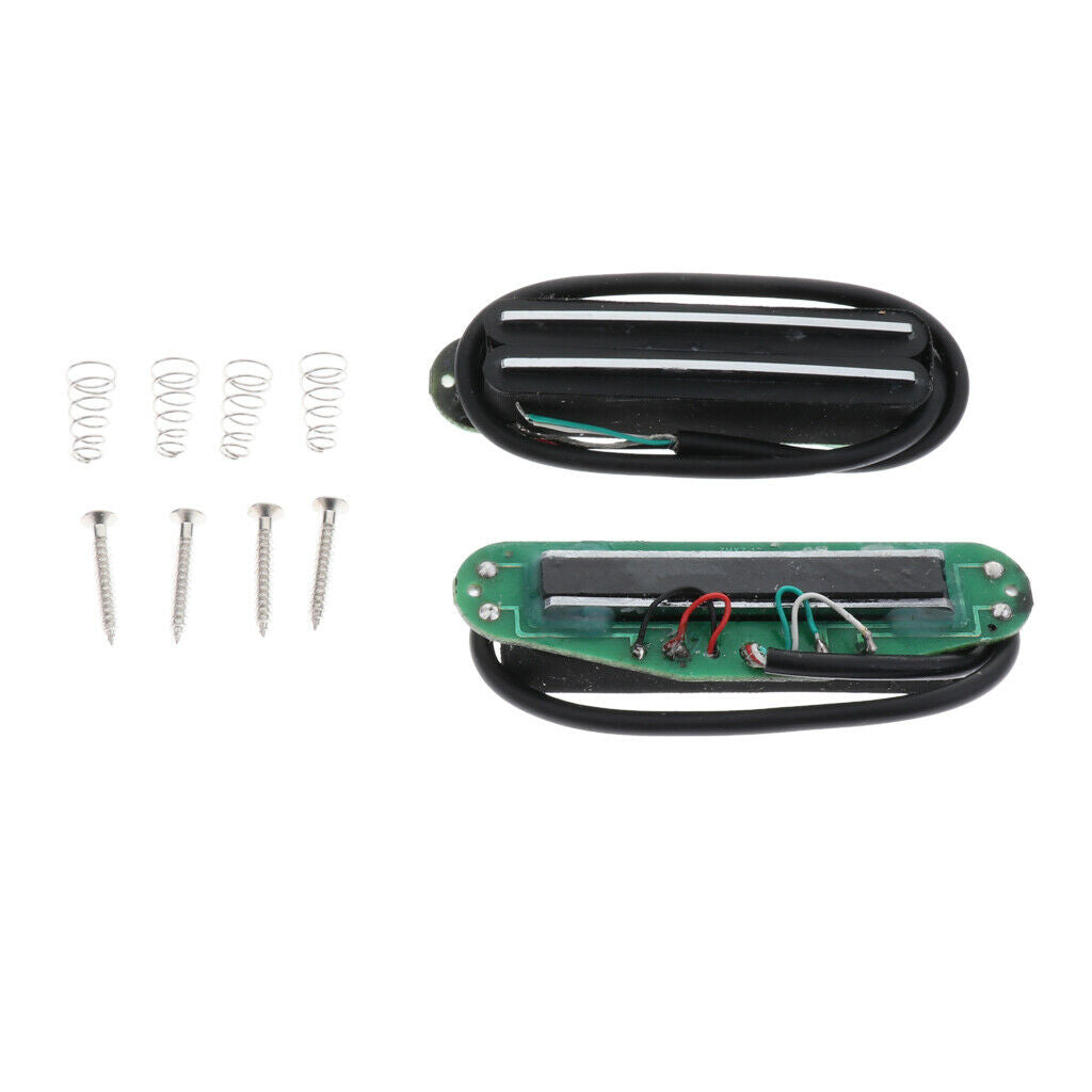 2 pieces single coil guitar pickup electric guitar humbucker black + white