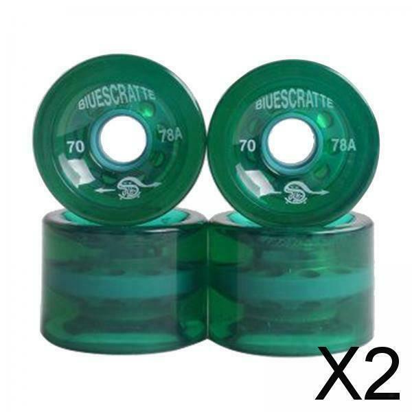2X 4x 78A Hardness Skateboard Wheels 70X51mm Longboard Roller Parts Green