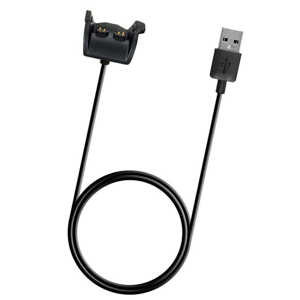 1m Magnetic Charging Dock and USB Cable for Garmin Vivosmart HR/HR + Black