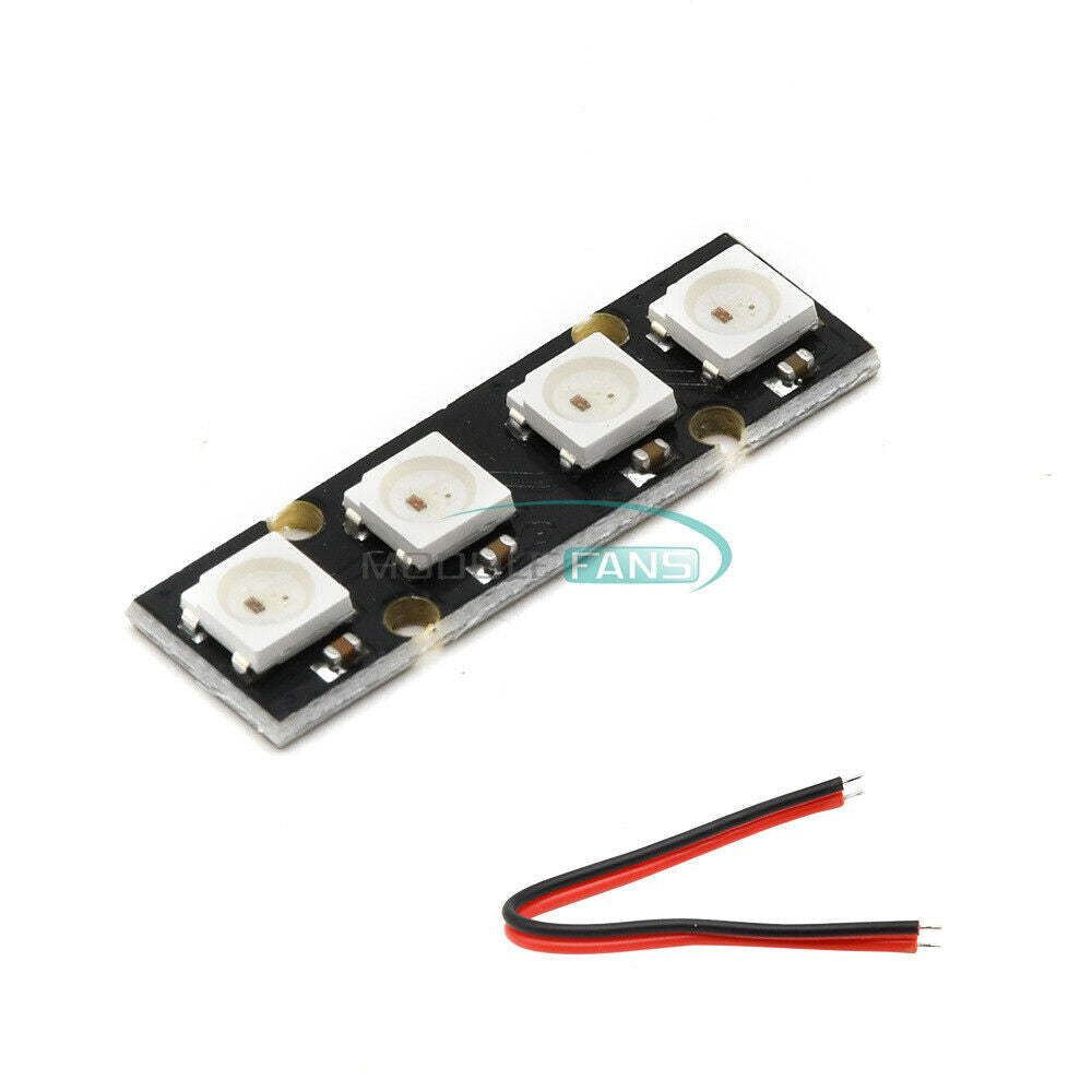 WS2812B RGB 5050 4 LED Strip Light Board For RC Flight Controller NAZE32 CC3D