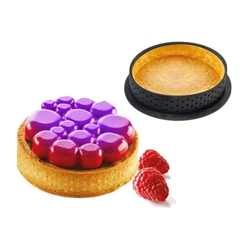 12Pcs Tart  Mold Cake Tools French Dessert Bakeware Cutter Round Shape DecorG9S9