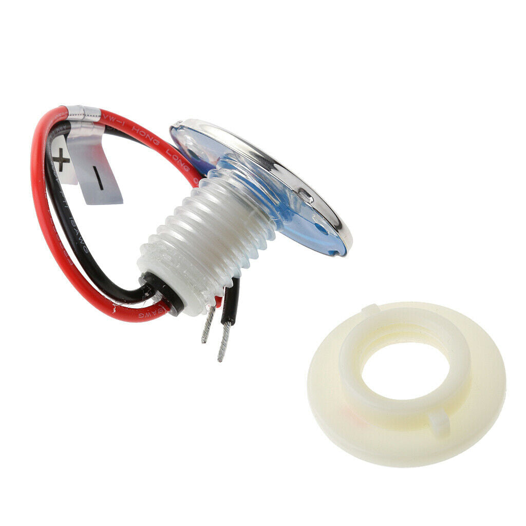 2x 12V Home Boat Yacht RV Amber LED Stainless Steel Recessed Downlight