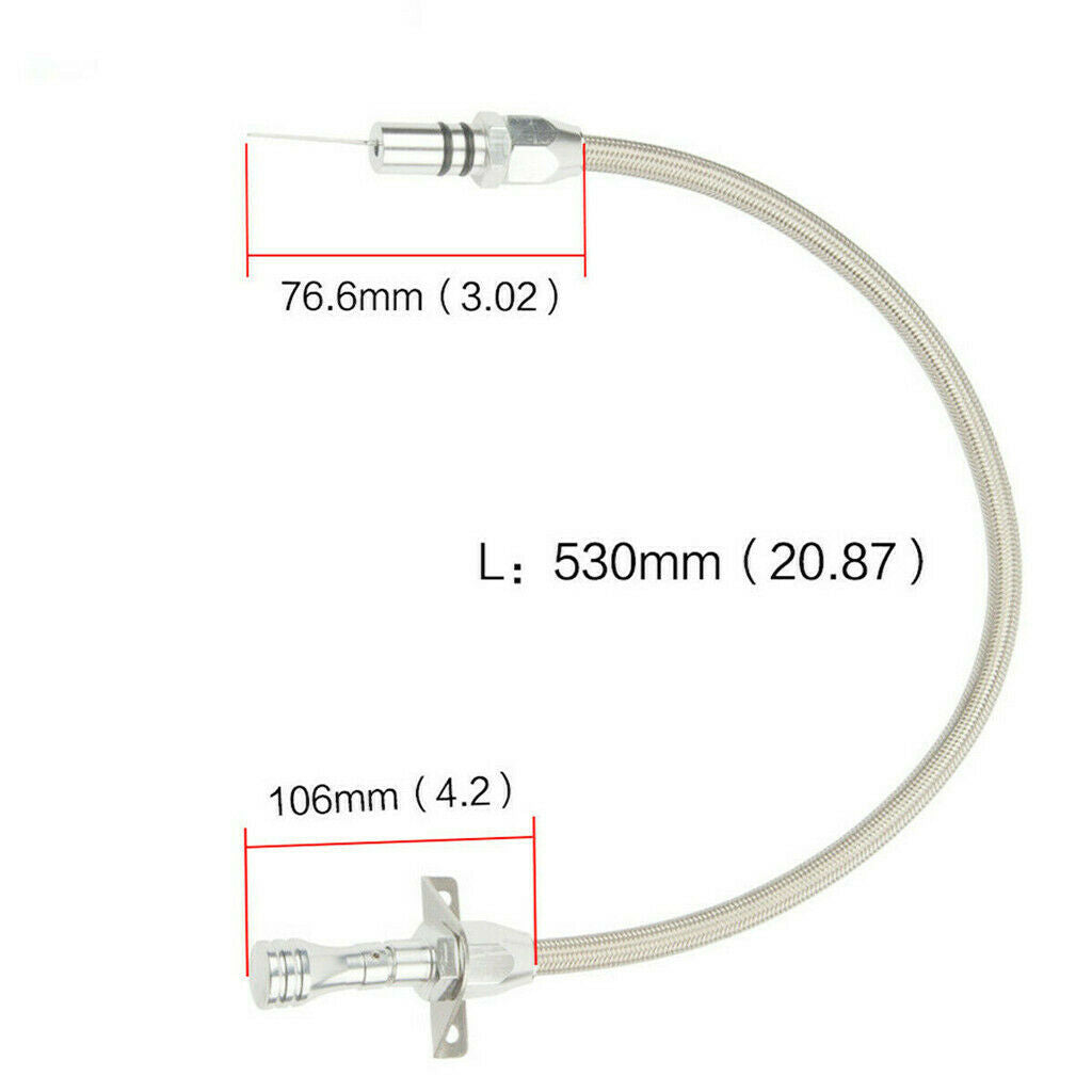 Flexible Stainless Steel Transmission Dipstick for Chevy TH-400 SBC SL