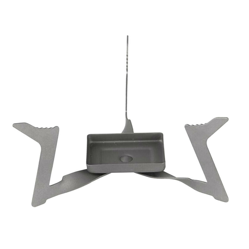 Titanium Camping Alcohol  Foldable Portable Triangle Solid Alcohol Burner