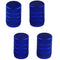8 Pack Car Bicycle Aluminum Wheel Tire Stem Valve Caps Dust Cover Dark Blue