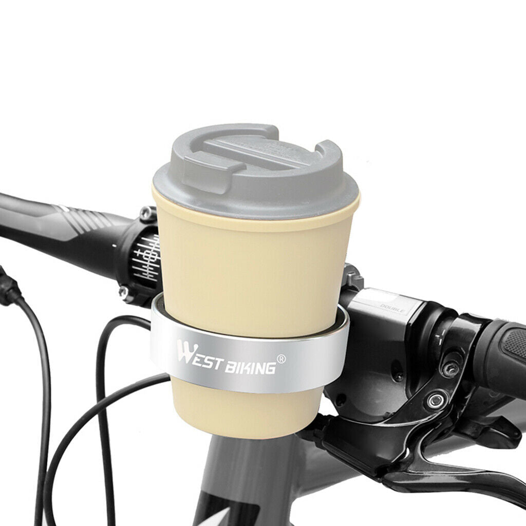 Alloy Bike Bicycle Cycling Water Bottle Holder Coffee Cup Cage Rack Blue