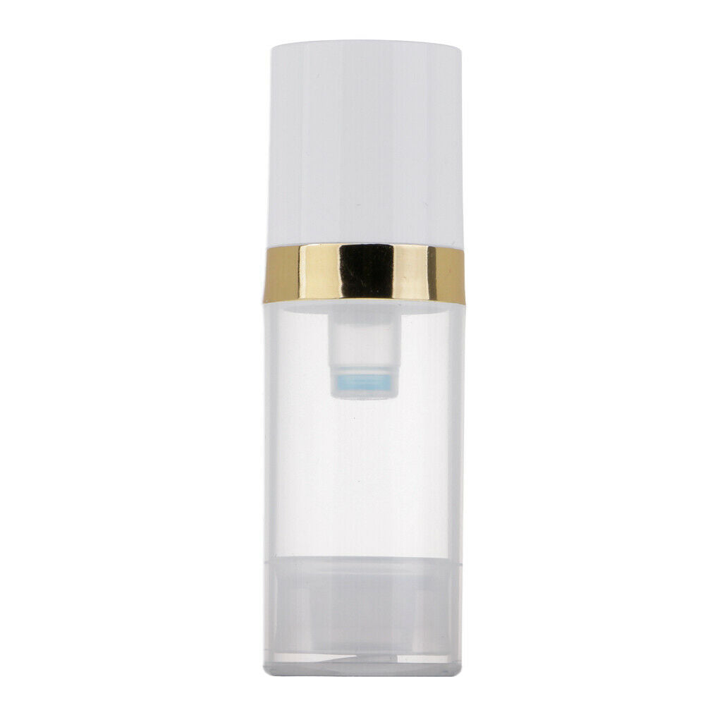 2Pcs 10ml Vacuum Airless Pump Bottle Cosmetic Lotion Container Refillable