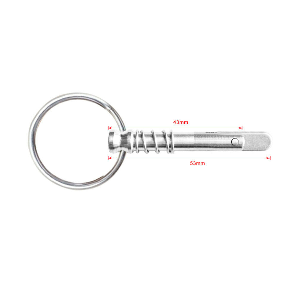 8Pcs Heavy Duty Quick Release Pins Spring Loaded for Boat Bimini Top Boat