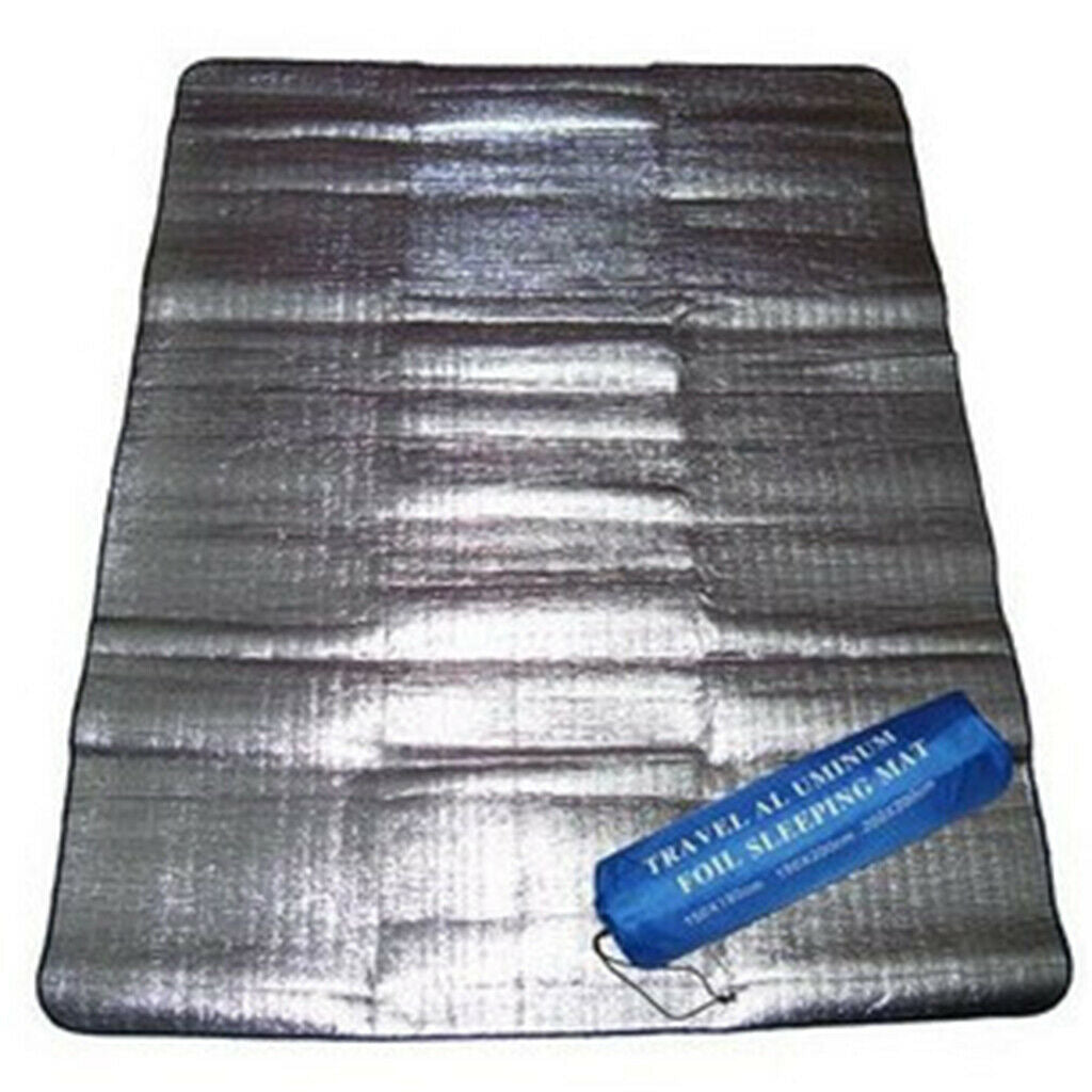 Aluminum Foil Sleeping Mattress Mat Pad for Outdoor Camping Picnic 150x200cm