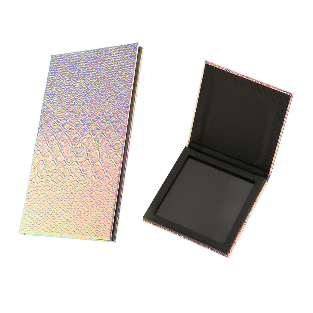 2 Pieces Empty Magnetic Palette Container Box for Eyeshadow Powder Makeup