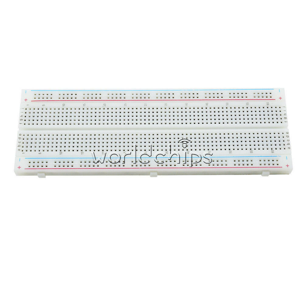 10Pcs MB102 Solderless Breadboard Protoboard 830 Tie Points 2 buses Test Circuit